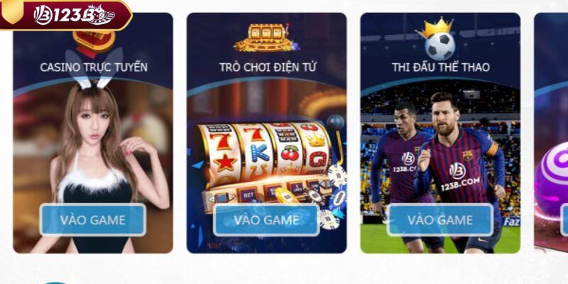 Danh mục game đa dạng và đẳng cấp khi giới thiệu nhà cái 123B